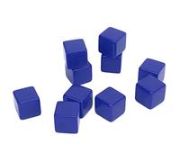 OPPWONG Jeu de Dés D'écriture Vierges et Durables, 16mm, pour Jeux D'éducation Mathématique, 30 Pièces pour Accessoires de Salle de lue)