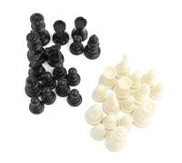 OPPWONG Jeu d'échecs, Pièces d'échecs en Plastique Respectueux de l'environnement, Tapis de Jeu Silencieux avec Design Portable, Idéal pour Une Utilisation en Intérieur et en Extérieur, Grand Roi