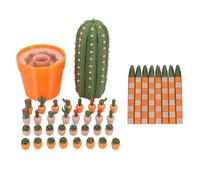 OPPWONG Jeu D'échecs Végétaux Jeu de Voyage Amusant sur Le Thème des Plantes Échiquier Portable et Pièce Ensemble Complet Amusant et Pratique pour Les Joueurs Occasionnels