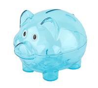 OPPWONG Jouet de Banque de Cochon coloré, Jolie Boîte D'économie d'argent en Forme de Cochon de Dessin animé, Aide à Développer des Habitudes D'épargne, pour Les Enfants, Matériau en Résine (Bleu