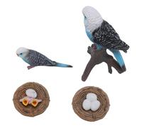 OPPWONG Jouet de Cycle de Croissance de Perruche, 4 Figurines de Perruche en PVC, Modèle éducatif de Cycle de Vie d'animal avec des Couleurs Vives, Idéal pour l'apprentissage et l'affichage des