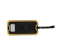 OPPWONG Kit de Boîtier de Banque D'énergie Solaire à Charge Rapide Dual USB 20 000 MAh pour Les Activités de Plein Air (Yellow)