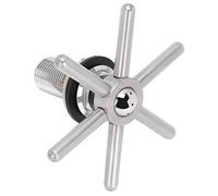 OPPWONG Lave-gobelet Automatique en Acier Inoxydable pour, Hôtels, Restaurants, Tête de Nettoyage Multi-angle pour Rinçage Rapide, Installation Intégrée, 1 Joint
