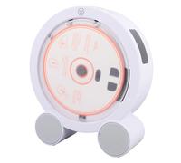 OPPWONG Lecteur CD Vertical de Bureau avec Minuterie, écran LED, Double Haut-parleurs HiFi FM USB Bluetooth 5.3 Portable, Lecteur de Musique télécommandé pour Appareils Bluetooth (Couleur du Bois)