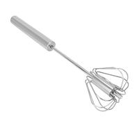 OPPWONG Mélangeur d'oeufs en Acier Inoxydable Mélangeur de Crème de Couleur de Cheveux, Batteur Manuel Multifonctionnel pour Salon de Coiffure et Cuisine, Durable Facile à Nettoyer, 26 Cm (Appuyez