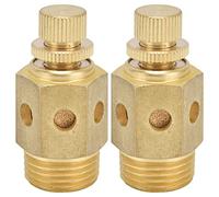 OPPWONG Minardin de Compresseur d'Air, Silencieux d'échappement Pneumatique Pneumatique Monsieur en Laiton Échappement de l'Air étalage Réglable Muet comprimé 2pcs 1/2In PSC - 04