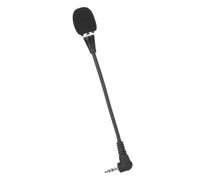OPPWONG Mini Microphone à Condensateur Omnidirectionnel Résistant à la Transpiration pour Prise de Voix Professionnelle pour Scène et Chapelle, Métal Noir