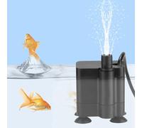 OPPWONG Mini Pompe à Eau Submersible USB, Pompe Silencieuse Basse Tension 5 V avec Valve Réglable, Idéale pour les Petits Aquariums et Aquariums
