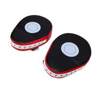 OPPWONG Mitaines de Frappe sur Cible de Boxe, équipement D'entraînement Polyvalent et Durable pour la Boxe, Le Kickboxing et Les Arts Martiaux - 2 Pièces (Bord Rouge)