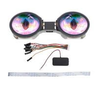 OPPWONG Module D'affichage LCD Double Rond, Processeur Double Cœur 1,28 Pouces 240 MHz ES8311 ES7210, Carte de Développement D'écran Tactile avec Carte de Développement WiFi