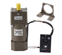 OPPWONG Moteur à Engrenages AC 90 W, Moteur Asynchrone monophasé à Vitesse Réglable et Faible Niveau Sonore, pour Machines D'emballage, équipements de Transport et Machines textiles. (Rapport de