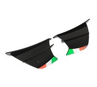 OPPWONG Motorcycle Winglets, Moto Spoiler Wing Wing Motorcycle Fairing Side Spoiler 2pcs Side Fairings Winglets For (Tout noir)
