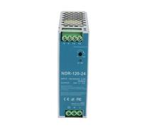 OPPWONG NDR-120-24 Interrupteur d'alimentation sur Rail 120 W 5 A pour Une Dissipation Rapide de la Chaleur de L'air 100-240 V Aluminium + Plastique 1 X Alimentation sur Rail