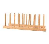 OPPWONG Organisateur D'assiettes en Bois de Pin, Support de Vaisselle Polyvalent pour Gâteaux au thé, Bols Planches à Découper pour Ustensiles de Cuisine