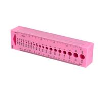 OPPWONG Outil de Mesure de la Jauge de Tricot, Jauge à Tricot Cm Souverain 10pcs en à Gabe en Plastique Écailles Claires Polyvalentes
