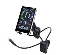 OPPWONG Panneau D'affichage LCD pour Vélo électrique, Matériau ABS Durable, Facile à Installer pour Vélos et Scooters électriques, Conception étanche, Montage 31,8 Mm/22,2 Mm