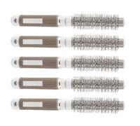 OPPWONG Peigne Rond en Fer en Céramique, Brosse de Coiffure Professionnelle, Brosse à Manche Antidérapant Haute Température avec Dents en Nylon, Idéale pour les Coiffeurs de Salon, 19 Mm, 25 Mm, 32