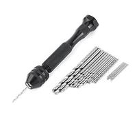 OPPWONG Perceuse à Main, 0,3-3,6 Mm Grap Range Chuck Twist à Main Drillage Micro Drill Bit Set Bielry Drilling Forling Tool avec 25 HSS Drill Bits for Metal Wood, Bijoux, Assemblage,