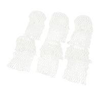 OPPWONG Poches de Table de Billard, Poches de Billard Pool Table Insérer Bag 6pcs Coton Blanc Net pour Chinois, Snooker Anglais Snooker
