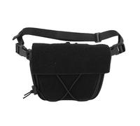 OPPWONG Pochette de Transport sous-Abdominale en Tissu Oxford, Sac Utilitaire, Pochette à Outils, Sac Banane pour Gilet de Poitrine, Conception Multicouche, Grand Espace (Black)