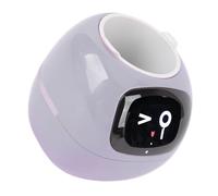 OPPWONG Pots de Fleurs Intelligents, avec Continue de l'eau, Technologie D'induction Tactile, Mode D'économie D'énergie, Pot de Fleurs Intelligent, Jardinière AI, (Version Anglaise Violette)