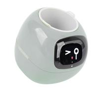 OPPWONG Pots de Fleurs Intelligents, avec Continue de l'eau, Technologie D'induction Tactile, Mode D'économie D'énergie, Pot de Fleurs Intelligent, Jardinière AI, (Version Anglaise Verte)