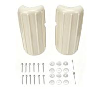 OPPWONG Protection d'angle de Quai Marin 2 Pièces, Pare-Chocs en PVC Robuste avec Nervures Renforcées et Matériel en Acier Inoxydable pour la Protection des Bords du Quai