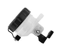 OPPWONG Réservoir de Frein de Moto Universel Durable avec Support en Fer adapté au Maître-cylindre Noir et Blanc 1 X Réservoir de Frein avec Support pour Toute Moto avec Maître-cylindre