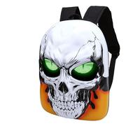 OPPWONG Sac à Dos LED, Sac à Dos Rigide 3D Tête de Mort pour Moto, à avec écran Couleur Programmable, étanche, Grande capacité, Idéal pour les Voyages, le Cyclisme et le d'ordinateur Portable