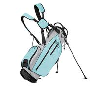 OPPWONG Sac de Support de Club, Sac de Transport Léger en Nylon pour Club de avec Plusieurs Fentes et Deux Bretelles, pour Hommes et Femmes, Pratique du Practice (Bleu Clair)