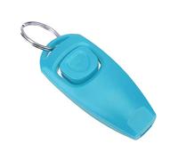 OPPWONG Sifflet Clicker pour Chiot 2 en 1, Entraîneur de Chiens, Porte-clés, Aide à L'obéissance, Sifflet pour L'entraînement, Matériel PC Noir (Blue)