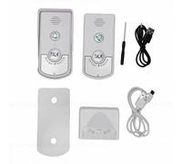 OPPWONG Sonnette sans Fil Rechargeable à Piles, Sonnette Longue Portée avec Portée de 1000 M, Batterie de 8 Mois, Bidirectionnel pour la Maison, Les Affaires, Les Hôpitaux, Les Appels (White)
