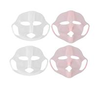 OPPWONG Support de Masque Facial en Silicone, Découpe 3D Hydratante pour Application de Masque pour les Travaux Ménagers Secs, 4 Pièces