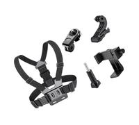 OPPWONG Support de Sangle de Poitrine Réglable en Polyester Durable pour Caméra d'action, Tournage de Ski, Escalade, Vue à la Première Personne pour Le Snowboard, Le Cyclisme, la Course à Pied
