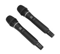 OPPWONG Système de Microphone sans Fil 2 Pièces, Micro sans Fil Portable Rechargeable Professionnel, Récepteur Inclus, Ensemble de Micros pour Performances en Direct, karaoké, Discours de Fête de