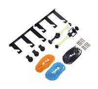 OPPWONG Système de Support de Fond Manuel à Montage Mural à 3 Rouleaux, Système à 3 Axes avec Trois Roues, de Mouvement sans Effort Compatible avec Divers Rouleaux de Fond, Affichage personnalisé