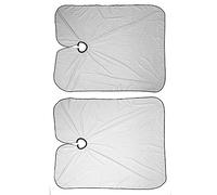 OPPWONG Tablier de Salon de Coiffure en Tissu de Teinture, Accessoire de Salon de beauté pour Coupe de Cheveux Professionnelle, Tablier de Conception élastique à Col Rond avec Couleur Marron Noir,