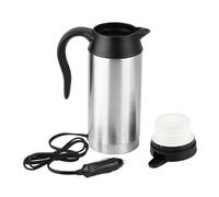 OPPWONG Tasse de Bouilloire de Chauffage de Voiture électrique D'acier Inoxydable de 750ml pour le Voyage, Tasse Isolée Sûre de Thermoses