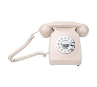 OPPWONG Téléphone Bluetooth Rétro Rechargeable Mains Libres Maison (Beige)