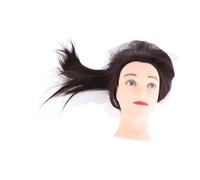 OPPWONG Tête de Mannequin de Cheveux de 24 Pouces, 30% de Vrais Cheveux, 70% de Synthétiques, Tête d'entraînement pour Couper le Tressage avec Support de Pince Réglable