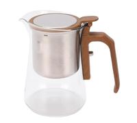 OPPWONG Théière 600ml Infuseur Ti Couvercle Magnétique Verre 2 Tasses