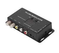 OPPWONG TM70 UHF TV Link Modulateur Convertisseur AV vers RF pour Décodeur et Sources A/V, Niveau de Sortie Audio/vidéo Réglable, pour Les Utilisateurs de Systèmes CATV DIY, Tension Nominale USB 5