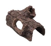 OPPWONG Tronc d'arbre Creux Ornement, Design Multi-Trous | Matériau en résine, Cachette sûre pour les reptiles, compactes
