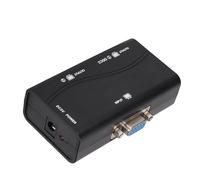 OPPWONG VGA Splitter, Moniteur Adaptateur de Câble de Moniteur de Séparation avec Câble USB 1 sur 2 Out 250 MHz USB alimenté par 1920x1440 1080p Splitter Vidéo de Puce intégré pour la Duplication