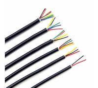 OPQWAPECE Câble blindé 10 m 26 AWG/24 AWG/22 AWG | Câble de contrôle de signal en cuivre 2 à 8 conducteurs, câble audio de canal, gainé, UL2464(24AWG,10METER_5CORES)