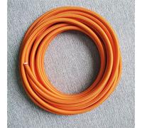 OPQWAPECE Fil gainé de tissu vintage 3/5/10 m | 250 V, 2 conducteurs/3 conducteurs, 0,75 mm²(Orange,3meters,2 core)