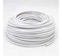 OPQWAPECE Fil gainé de tissu vintage 3/5/10 m | 250 V, 2 conducteurs/3 conducteurs, 0,75 mm²(White,3meters,2 core)