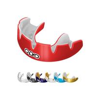 OPRO NOUVEAU Instant Custom-Fit Braces Protège-dents pour appareil dentaire avec cage révolutionnaire, confort ultime, protection et ajustement, protège-dents pour rugby, boxe, MMA (Rouge)