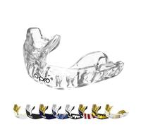OPRO Instant Custom-FIt Protège-dents, technologie de montage révolutionnaire pour un confort ultime, bouclier de gomme pour le rugby, la boxe, le hockey, le MMA (Transparent, adulte)