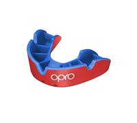 OPRO Protège-dents Silver Level pour adultes et jeunes avec étui, bouclier de gomme avec technologie révolutionnaire pour le hockey, le rugby, la boxe et sports de contact (Rouge, les jeunes)